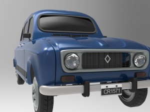 renault 4 - car Modèle 3D