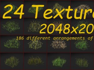 grass patch textures 3D 模型