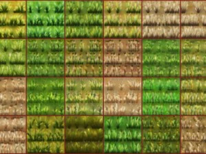 草パッチのテクスチャ 3Dモデル