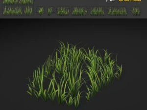 草パッチのテクスチャ 3Dモデル