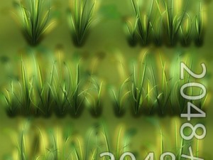 grass patch textures 3D 模型