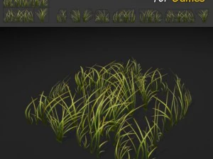 草パッチのテクスチャ 3Dモデル