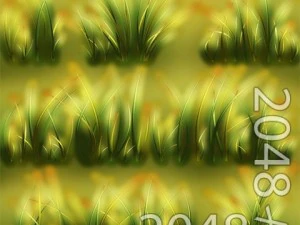 草パッチのテクスチャ 3Dモデル