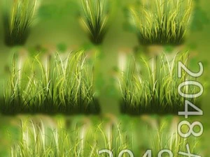 草パッチのテクスチャ 3Dモデル