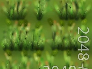 草パッチのテクスチャ 3Dモデル