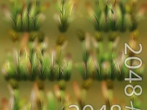 草パッチのテクスチャ 3Dモデル