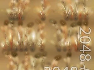 草パッチのテクスチャ 3Dモデル