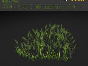 grass patch textures 3D 模型