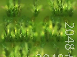 草パッチのテクスチャ 3Dモデル