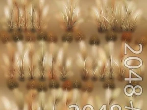 草パッチのテクスチャ 3Dモデル