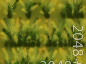 草パッチのテクスチャ 3Dモデル