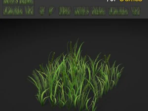 草パッチのテクスチャ 3Dモデル