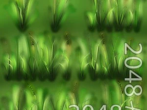 草パッチのテクスチャ 3Dモデル