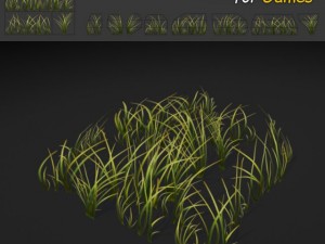 simple grass texture 3D Model
