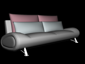 interior sofa  2 3D Model