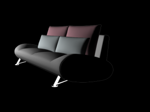interior sofa  2 Model 3D