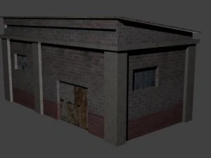 집 낮은 폴리 3D 모델