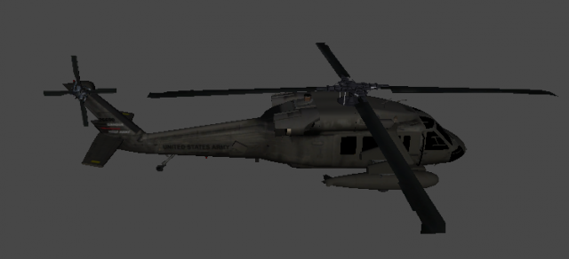 uh60with all tex Model 3D .c4d .max .obj .3ds .fbx .stl .blend 