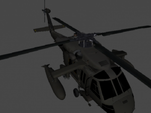 uh60with all tex Model 3D