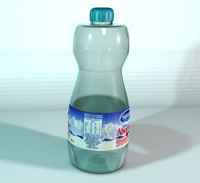 bottle  plastic 3D Model .c4d .max .obj .3ds .fbx .stl .blend 