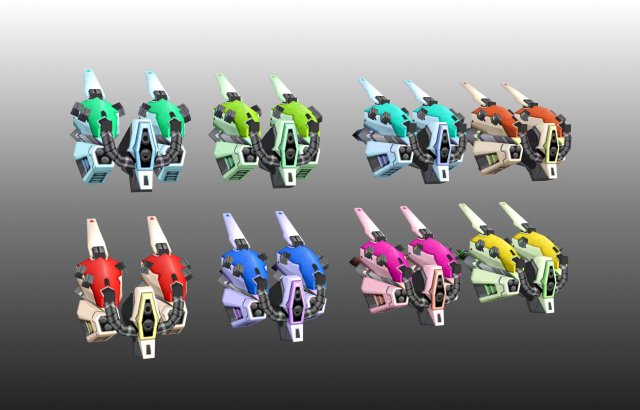 scifi  lowpoly war back 3D 모델 .c4d .max .obj .3ds .fbx .stl .blend 