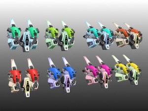 scifi  lowpoly war back Modelo 3D