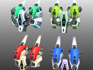scifi  lowpoly war back 3D 모델