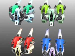 scifi  lowpoly war back 3D Model