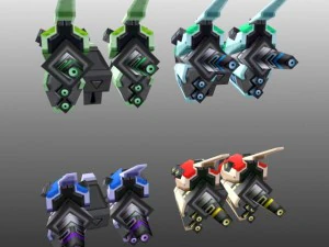 scifi  lowpoly war back 3D Model