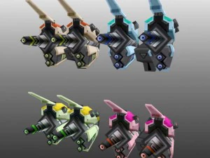 scifi  lowpoly war back 3D Model