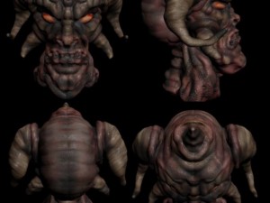 demon head Model 3D