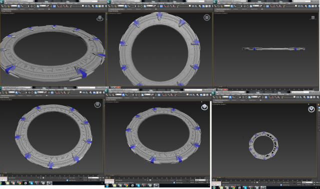 stargate Model 3D .c4d .max .obj .3ds .fbx .stl .blend 