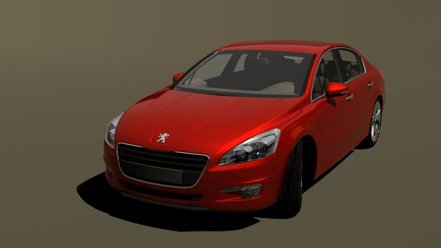 peugeot 508 3D Model .c4d .max .obj .3ds .fbx .stl .blend 