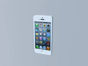 iphone5 branco Modelo 3D