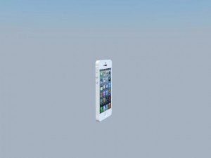 iphone5 white Modelo 3D