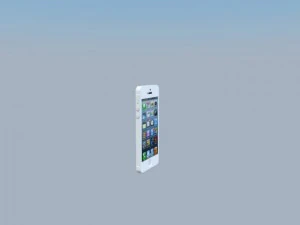 iphone5 beyaz 3D Model