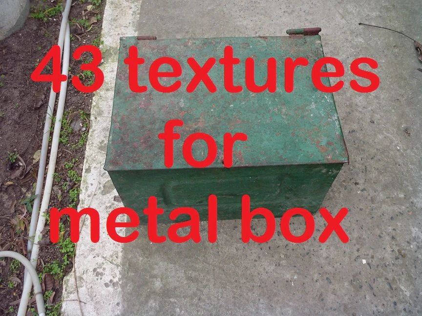 43 textures for metal box high quality CG Textures .c4d .max .obj .3ds .fbx .stl .blend 
