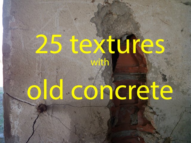 concrete old scratched  package with 25 textures Tekstur CG .c4d .max .obj .3ds .fbx .stl .blend 