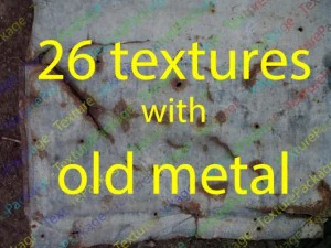 old metal  package with 26 textures CG Textures