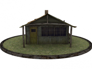 old house low poly 3D-Modell