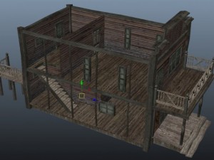 western house  low poly 3D Модель