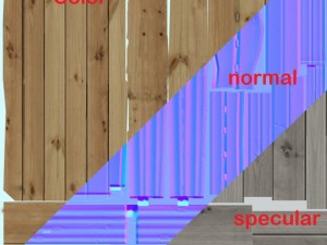 wood chair with backrest  low poly 3D Модель