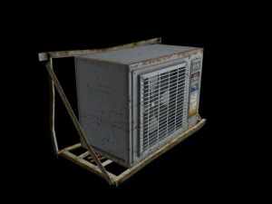 air conditioner rust  game ready 3D Model