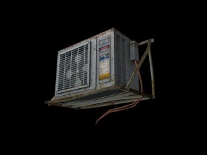 air conditioner rust  game ready 3D Модель
