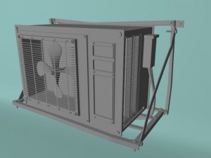 air conditioner rust  game ready 3D Модель