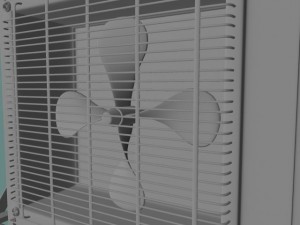 air conditioner rust  game ready 3D Модель