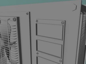 air conditioner rust  game ready 3D Model