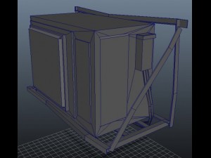 air conditioner rust  game ready 3D Модель