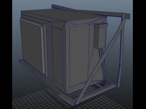 air conditioner rust  game ready 3D Model