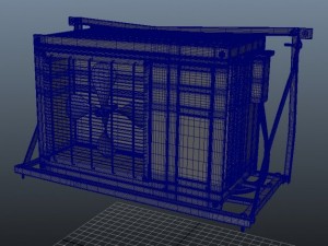 air conditioner rust  game ready 3D Модель